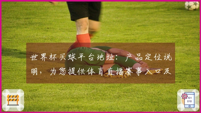 世界杯买球平台地址：产品定位说明，为您提供体育直播赛事入口及使用指南